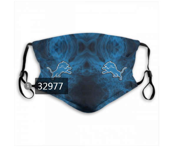New 2021 NFL Detroit Lions 129 Dust mask with filter